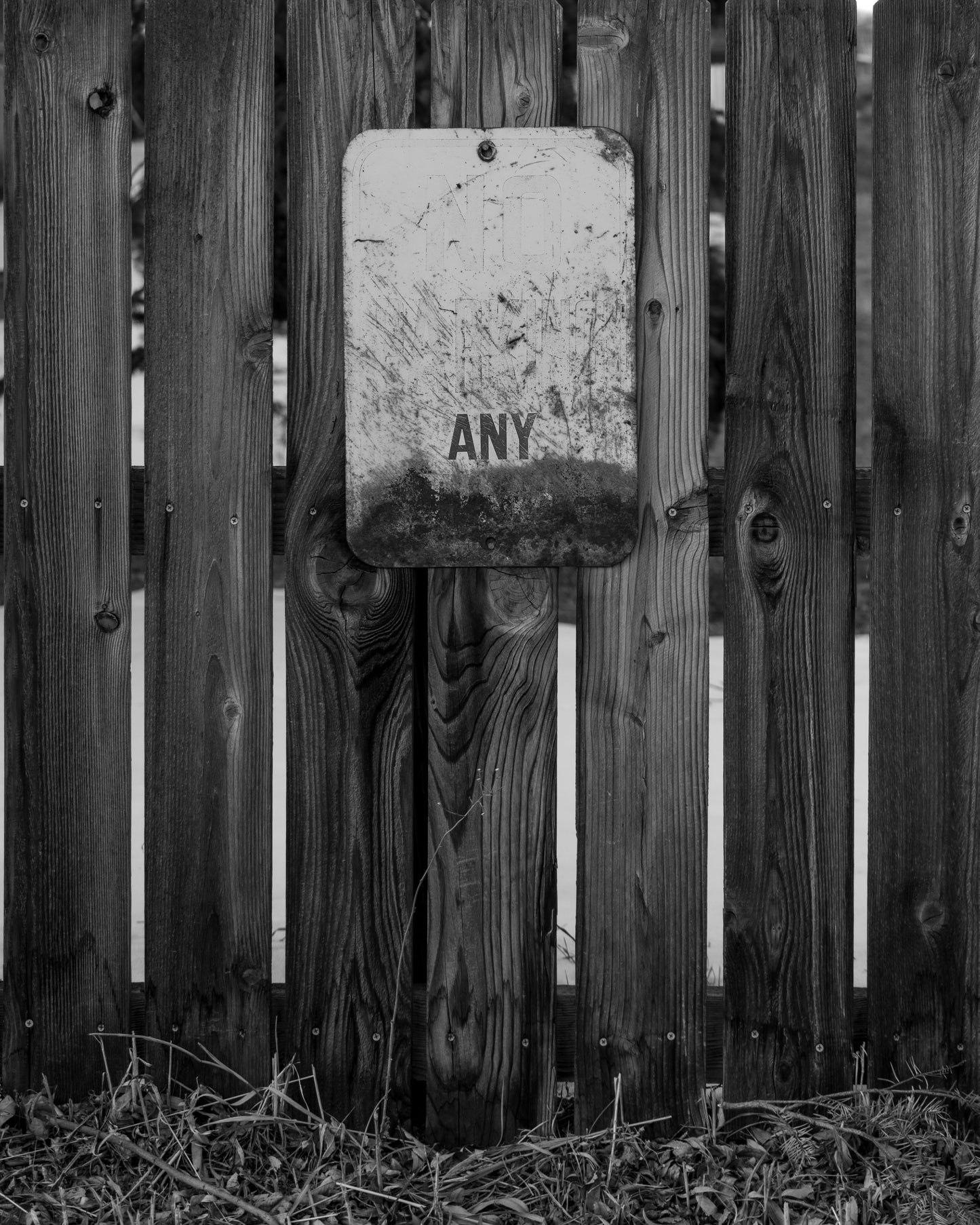 weathered sign by Katie Severson